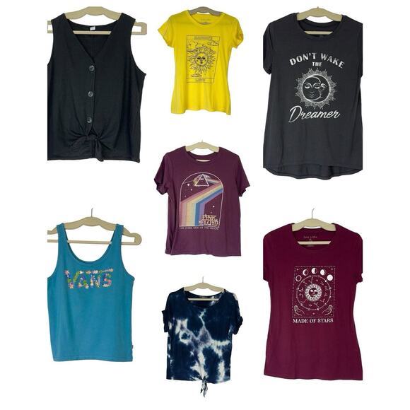 VANS Old Navy Express + More Women's Size Large Lot of 14 Tops Shirts Some NWT - Picture 1 of 16